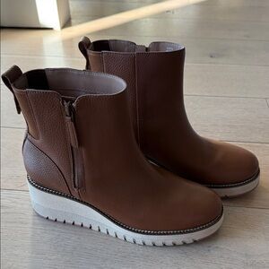 Cole Haan Zerogrand City Wedge Side-Zip Chelsea style wedge Booties